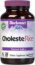 Bluebonnet Nutrition CholesteRice Φυτικές κάψουλες, Red Yeast Rice, Plant Sterols, Pantethine, CoQ10, Policosanol, Vegan, Χορτοφαγικά, Μη ΓΤΟ, Χωρίς γλουτένη, Χωρίς γάλα, SOY-FREE, 60 κάψουλες λαχανικών