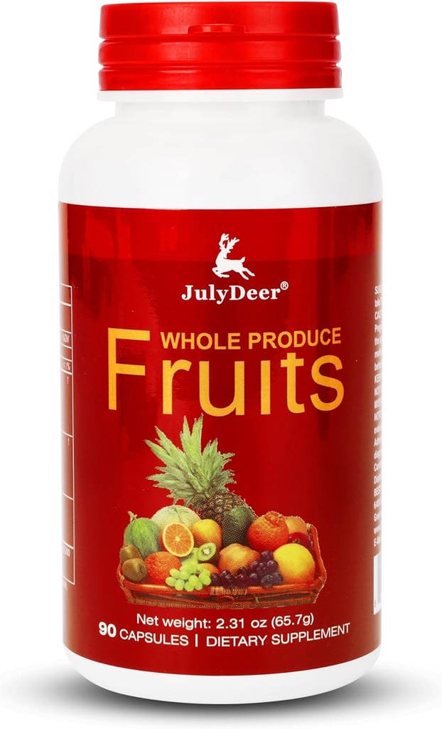 Συμπλήρωμα φρούτων – 90 συνολικά κάψουλες χορτοφαγικής 