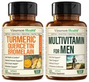 Quercetin με Bromelain & Κουρκουμίνη & Πλήρης πολυβιταμίνη για τους άνδρες