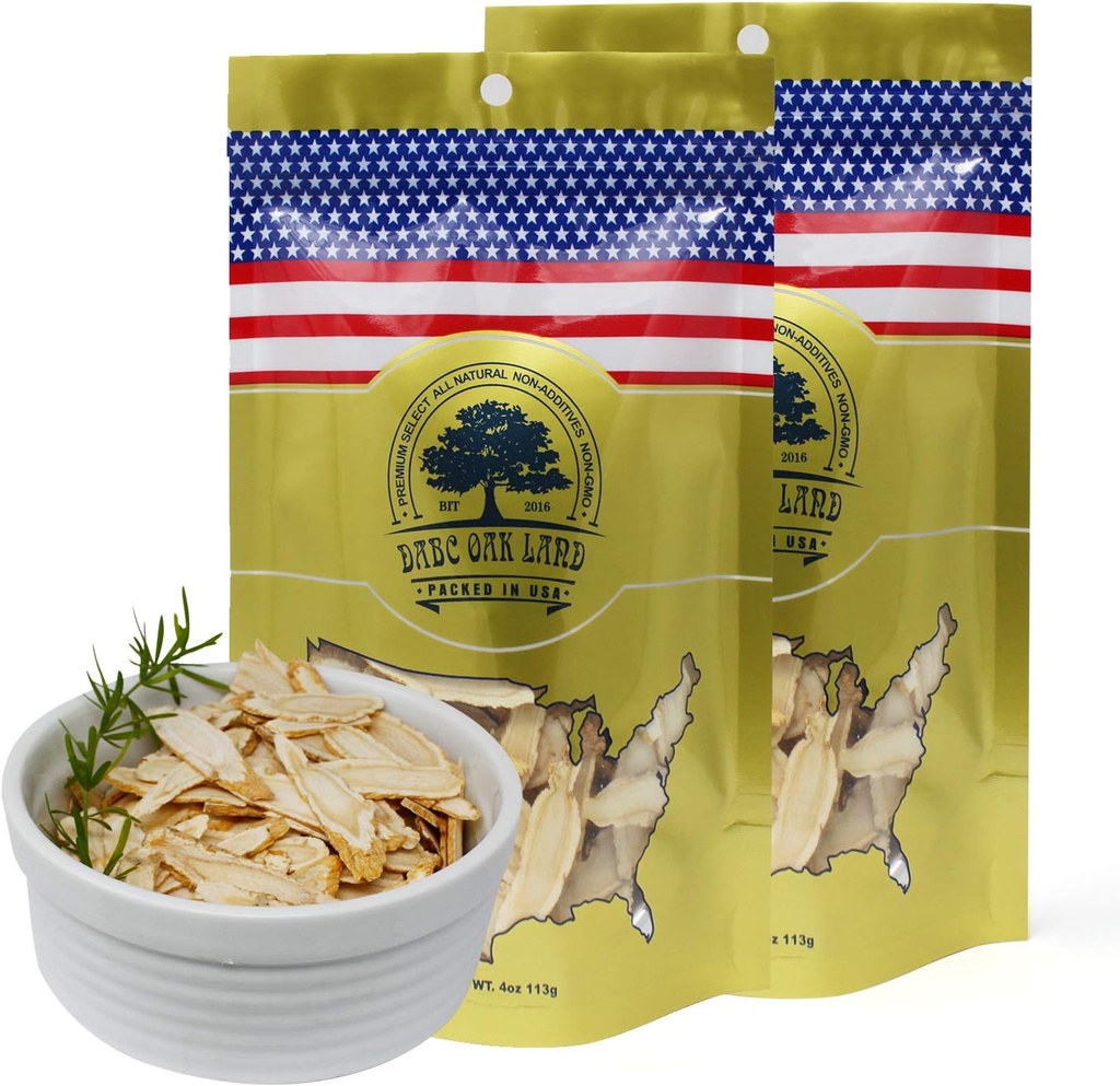 2 Τσάντες American Ginseng Slices από το Ουισκόνσιν, DOL American Wisconsin Ginseng Slices Root for Tea, Energy for Men Women Health Ενισχύει την Ανοσία, Χωρίς Γλουτένη, 