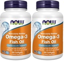 NOW Τρόφιμα Omega-3-100 Softgels (πακέτο των 2)