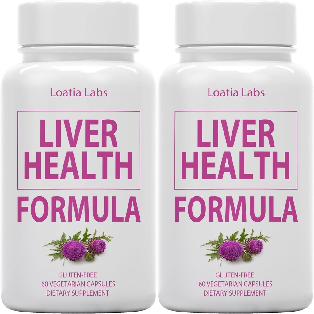 (2 Πακέτο) Liver Health Formula, Cleanse, Detox, Flush, Repair Faty Liver Support, με Artichoke, Milk Thistle, Dandelion, Beet, Berberine, Pure Natural Superstar Research, Vegan Caps συμπλήρωμα