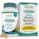 Daily Thyroid Boost Advanced Formula with Iodine Ashwagandha Βιταμίνη Β12 Ψευδάργυρος και σελήνιο για την ενέργεια Μεταβολισμός και εστίαση 60 κάψουλες