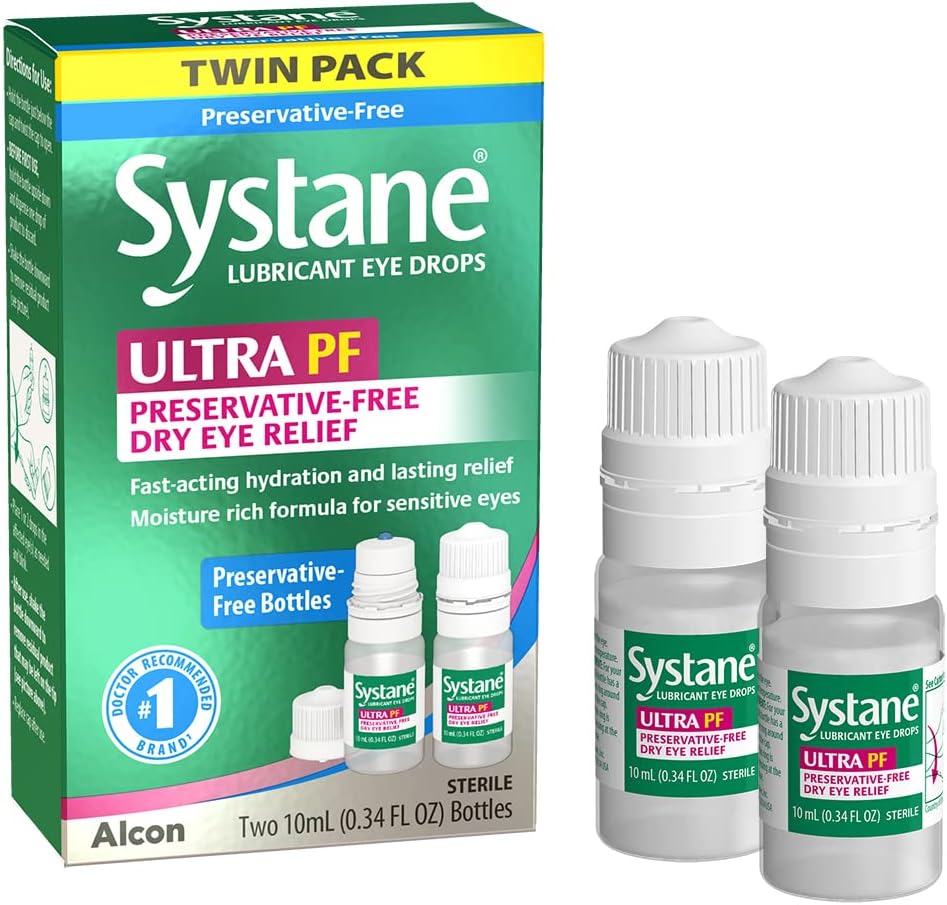 Systane Ultra Multi-Dose Συντηρητικό-ελεύθερο Οφθαλμικές σταγόνες Twin Pack (2x10ml)