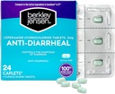 Berkley jensen Anti-Diarrheal Medicine - Loperamide Hydrochloride 2 mg Diarrhea Relief Caplets - Έλεγχος Συμπτωμάτων Διάρροιας Συμπεριλαμβανομένης της Διάρροιας των Ταξιδιωτών, Εύκολα-σε-Swallow Anti-Diarrhea Pills, 24 Ct