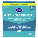 Berkley jensen Anti-Diarrheal Medicine - Loperamide Hydrochloride 2 mg Diarrhea Relief Caplets - Έλεγχος Συμπτωμάτων Διάρροιας Συμπεριλαμβανομένης της Διάρροιας των Ταξιδιωτών, Εύκολα-σε-Swallow Anti-Diarrhea Pills, 24 Ct
