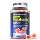 Χωρίς ζάχαρη Μελατονίνη Gummies 10mg 20mg Μαγνήσιο Γλυκινικό Μελατονίνη για Ενήλικες, Ashwagandha, L-Θεανίνη, B6, B12, Λέμον Μπάλα και Χαμομήλι για Βαθύ Χαλάρωση, Αντιοξειδωτικό, Vegan, 60 ημέρες