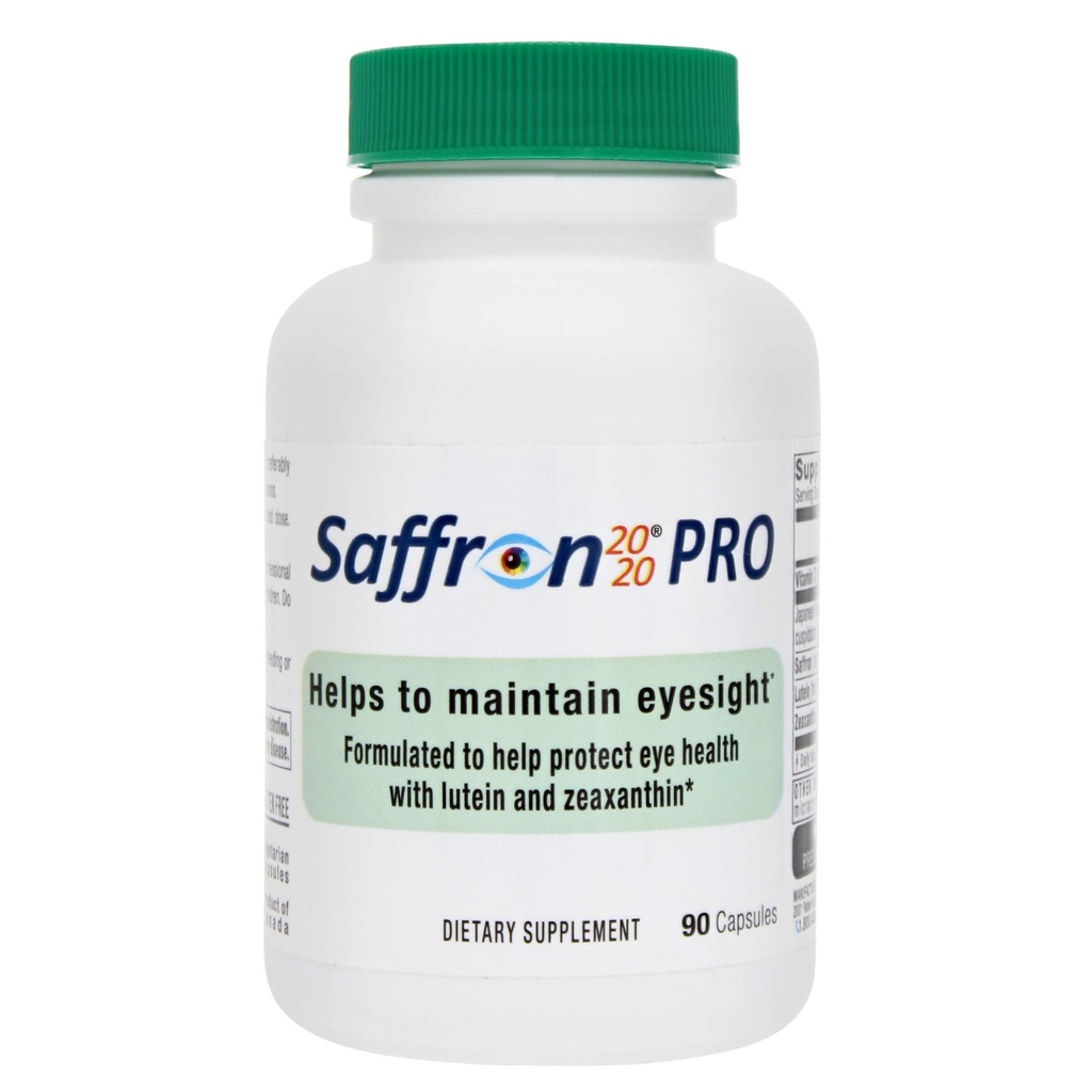 Saffron 2020-PRO συμπλήρωμα με Saffron, Resveratrol, Zeaxanthin και Lutein- 90 κάψουλες χορτοφάγων