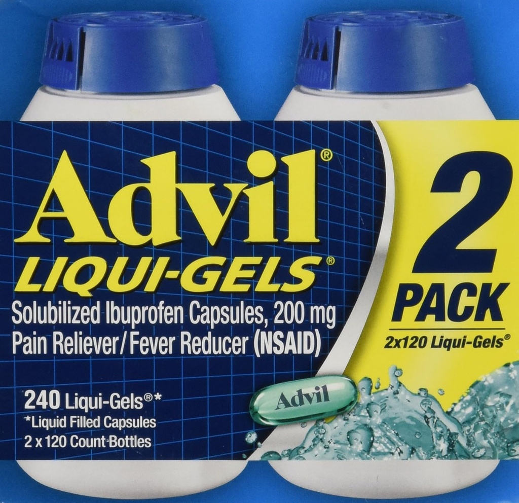 Advil Liquigels, 200 Miliggrams, 240 Count 200mg
