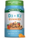 Nature's Truth Vitamin D3 + K2 Gummies 