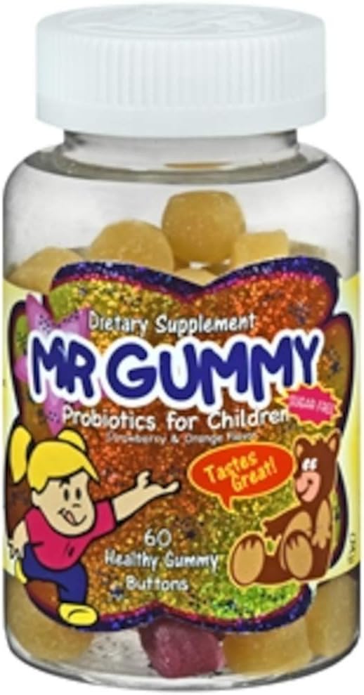 Mr Gummy Probiotics for Children, Strawberry & Orange, 60 Each