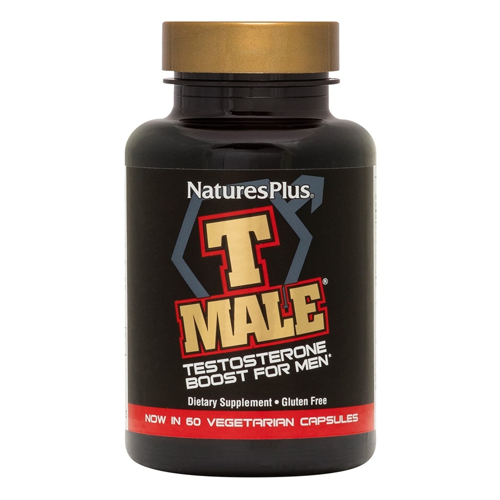 NaturesPlus T Άντρας - 60 κάψουλες χορτοφαγίας - Προάγει την αύξηση των μυών & Stamina, Ενίσχυση Mood - Χωρίς γλουτένη - 30 Σύνολο εξυπηρετήσεων