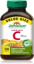 Jamieson Chewable Vitamin-C 500mg Συσκευασία Συμπλήρωμα Αξίας (330 Count), Μικτή 3 Γεύσεις