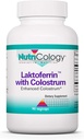 Nutricology Laktoferrin with Colostrum Supplement - Lactoferrin, Bovine Colostrum, Immunoglobulin, Lysozyme, IgG, IGA, IgM, Φυτικές κάψουλες - 90 Count