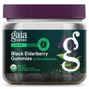 Gaia Herbs Black Elderberry (Sambucus nigra) Extra Strength Gummies - Delicious Immune Support Supplement* - Certified Organic Black Elderberries for Immune System Support* - 80 Gummies (40 Servings)
