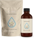 C-60 MCT - 4oz -99.9% Καθαρό C-60 σε Βιολογικό Έξτρα Παρθένο MCT Έλαιο - 100% Χωρίς Διαλύτη - 108mg Ενεργό C60 - Γυάλινο Μπουκάλι - Άνθρακα 60