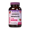 Bluebonnet Nutrition EarthSweet Melatonin 1 mg Fast-Acting Quick Dissolve Nighttime Relaxation & Restful Sleep Support - Sleep Aid - Gluten-Free, Vegan - Raspberry Flavor - 120 Chewable Tablets