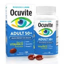 Ocuvite 50+ Eye Vitamin & Mineral Supplement, Multivitamin for Vision & Ocular Health with Omega-3, Zinc, Vitamins C & E, Lutein & Zeaxanthin, Zinc Supplements for Women and Men, 50 Softgels - 12 Pack
