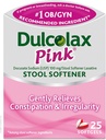 Dulcolax Pink Stool Αποσκληρυντής, Docusate Sodium, 100 mg Soft Gel δισκία, 25 Count