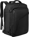 MATEIN Συνεχίστε το σακίδιο πλάτης, Extra Large Travel Backpack Επεκτεινόμενο αεροπλάνο εγκεκριμένη τσάντα Weekender για άνδρες και γυναίκες, Αδιάβροχη ελαφριά ημερήσια συσκευασία για πτήση 40L, μαύρο