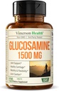 Γλυκοσαμίνη Sulfate 1500mg w/Potassium – FSA Επιλέξιμο συμπλήρωμα κοινής υποστήριξης για το Cartilage, τα οστά και την κοινή υγεία, περιστασιακή ανακούφιση δυσφορίας για την πλάτη, τα γόνατα και τα χέρια – Glucosamine Complex 120 Tabs