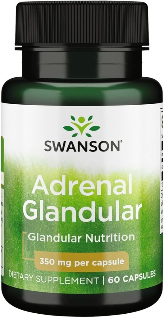 Swanson Adrenal Glandular 350 Milligrams 60 Κάψουλες