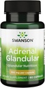 Swanson Adrenal Glandular 350 Milligrams 60 Κάψουλες