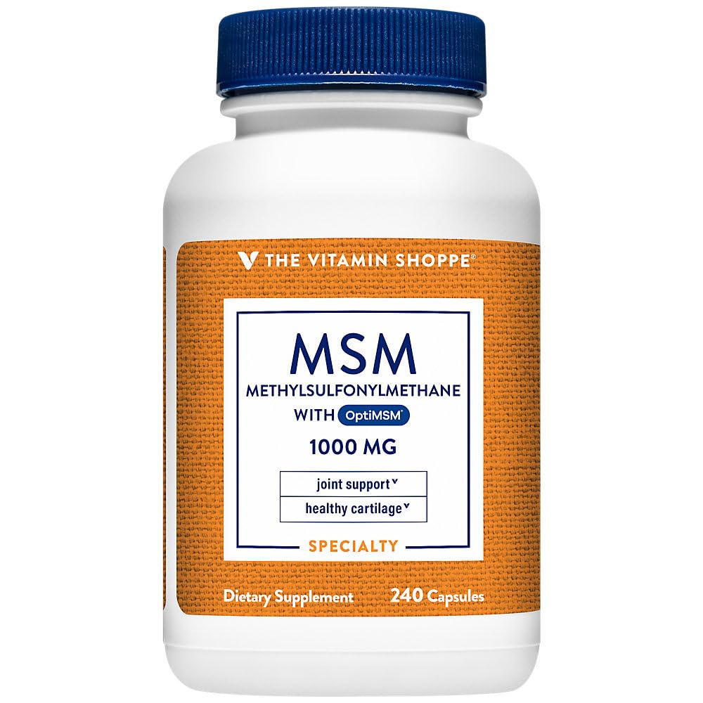 Η βιταμίνη Shoppe MSM 1.000 MG (240 κάψουλες)