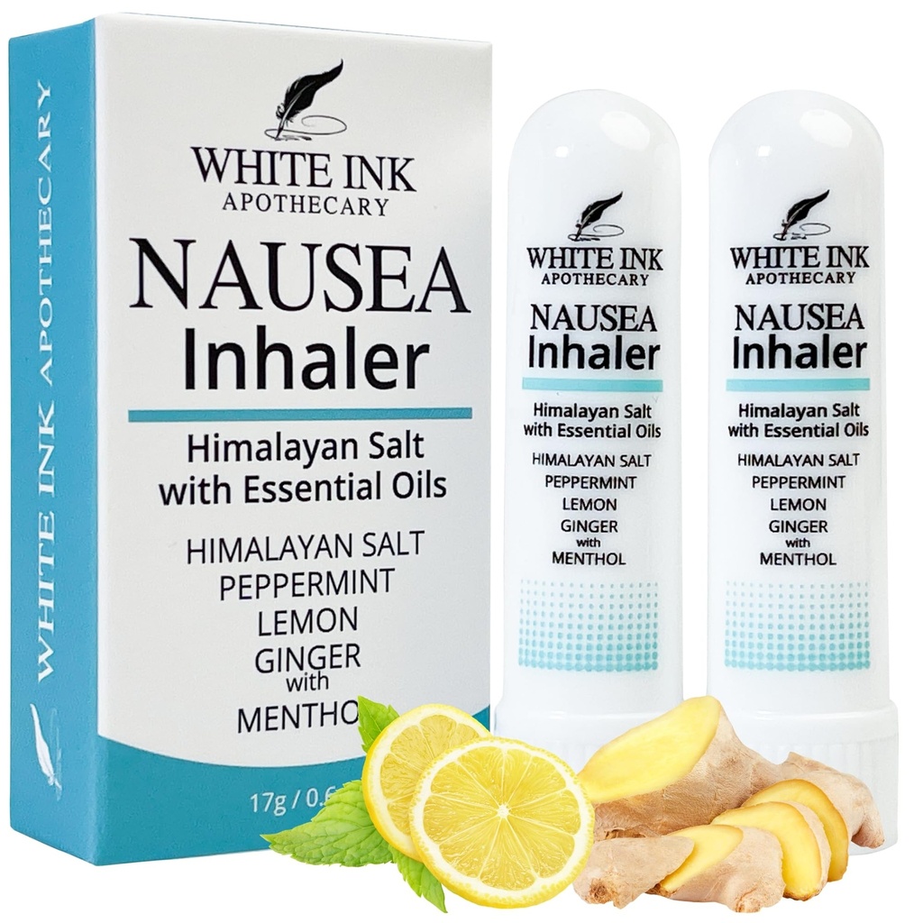 Λευκό μελάνι Nausea Relief Αιθέριο Έλαιο Εισπνοή 100% Φυσικό 