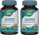 Nature's Way Valerian Premium Extract - 220 mg εκχύλισμα βαλεριάνας ανά 2-capsule Serving - Supports Restful Sleep* - Μη ΓΤΟ Project Επαληθευμένο - Βότανο Συμπληρώματα - Χωρίς γλουτένη - 90 Κάψουλες (2 Pack)