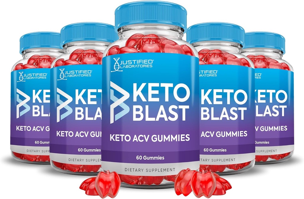 (5 Pack) Μηλίτης μηλίτη αμπελιού 1000MG Κέτο Blast Keto ACV Gummies Σύνθετη Φόρμουλα Formulated with Ρόδι χυμούς τεύτλων σκόνη B12 Vegan Non GMO 300 Gummys