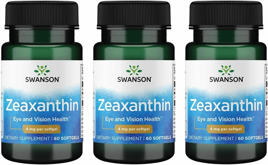 Swanson Zeaxanthin 4 Milligrams 60 Sgels (3 Συσκευασία)