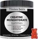 Creatine Monohydrate Gummies για άνδρες & γυναίκες 5g, ζάχαρη δωρεάν μασώμενη κρεατίνη για μυϊκή αύξηση & δύναμη, ATP ενέργεια, αποκατάσταση μυών, υγεία του εγκεφάλου, χωρίς γλουτένη, μη GMO, 99% απορροφηθεί, 30 υπηρεσίες