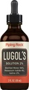 Piping Rock Lugols 2% Iodine Solution | 2 Fl Oz (Pack of 1) | Liquid Drops for Men and Women | Potassium Iodide 4%
