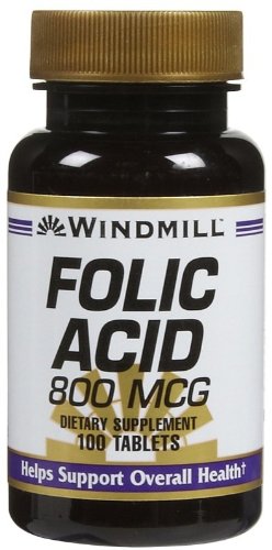 Ανεμόμυλος Φολικό Οξύ 800 McG Tabs, 100 ct