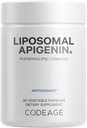 Codeage Liposomal Apigenin Supplement, 3-Month Supply, Daily Flavonoid Chamomile Extract, Liposomal Phospholipid Complex, Μη ΓΤΟ Ηλιέλαιο, Phosphatidylcholine Vegan Blend, Gluten-free, 90 Count