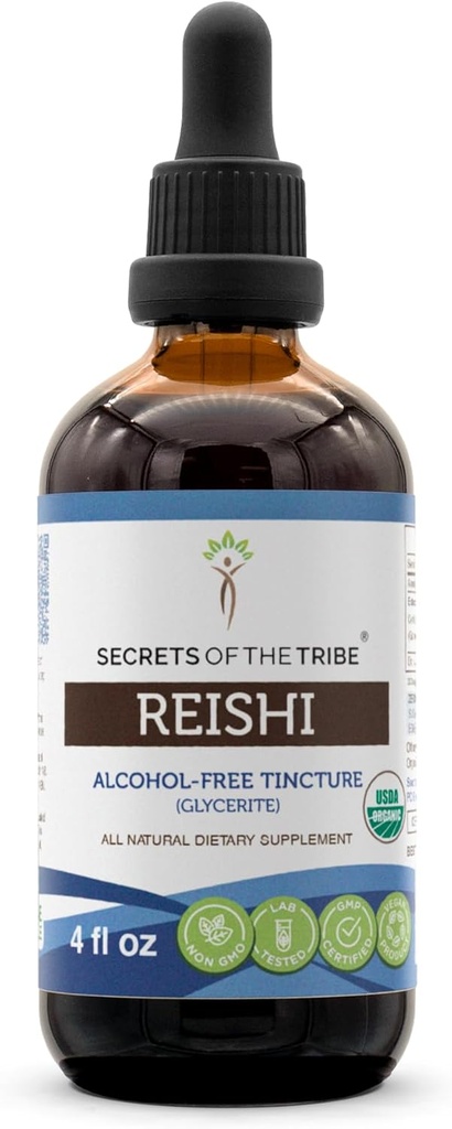 Μυστικά της φυλής Reishi USDA Organic 