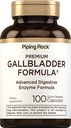 Piping Rock Gallbladder Supplement | 100 Quick Release Capsules | Advanced Digestive Enzyme Complete Formula for Men & Women | Non-GMO & Gluten Free