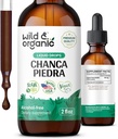 Wild & Organic Chanca Piedra Liquid Extract Drops - Stone Breaker για Πέτρες Νεφρού & Gallbladder Support - Βότανο Βάμμα για την Ουρολογική Φυλλαδική Ευδοκία - Vegan, Ζάχαρη & Αλκοόλ-Δωρεάν - 2 fl oz