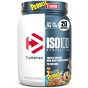 Dymatize x Fruity Pebbles ISO100 Whey Protein Powder Isolate, 25g πρωτεΐνης, 20 μερίδες, 5.5g BCAAs, 120 Cal., Χωρίς γλουτένη, 1g λίπος, 1g ζάχαρη, 2g υδατάνθρακες