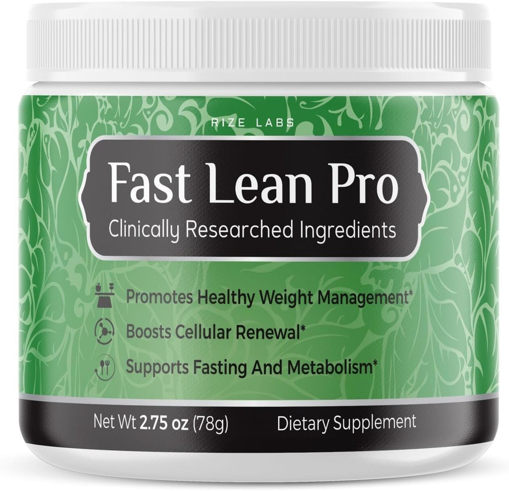 rize labs Fast Lean Pro Advanced Formula Συμπλήρωμα ενυδάτωσης BCAA κάψουλες ποτών σε ένα βάζο, εύκολο να Scoop και γεύσεις Μεγάλη (30 σερβιρίσματος)