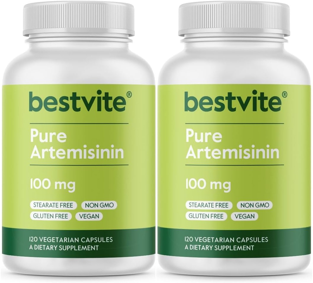 BESTVITE Artemisinin 100mg (240 Vegetarian Capsules) (2-Pack) - No Stearates - No Flow Agents - Vegan - Gluten Free - Non GMO