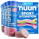 Nuun Sport Ηλεκτρολυτικά Δισκία για Προωθητική Ενυδάτωση, Μικτές Γεύσεις, 4 Pack (40 Services)