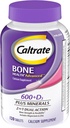 Caltrate 600 Plus D3 Plus Minerals Calcium and Vitamin D Supplement Tablets, Bone Health and Mineral Supplement for Adults - 120 Count (Η συσκευασία μπορεί να διαφέρει)