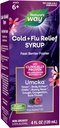 Nature's Way Cold+Flu Relief Syrup, Umcka, Fever*, Sore Throat, Cough, Congestion, Body Aches*, Homeopathic, Phenylephrine Free, 0.05% Alcohol, Berry Flavored, 4 Fl Oz (Packaging May Vary)