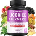 Κάψουλες Licorice με Licorice, Turmeric Root, Ginger Root, Peppermint Leaf, Παπάγια Φρούτα- 3 Μήνες Προσφορά