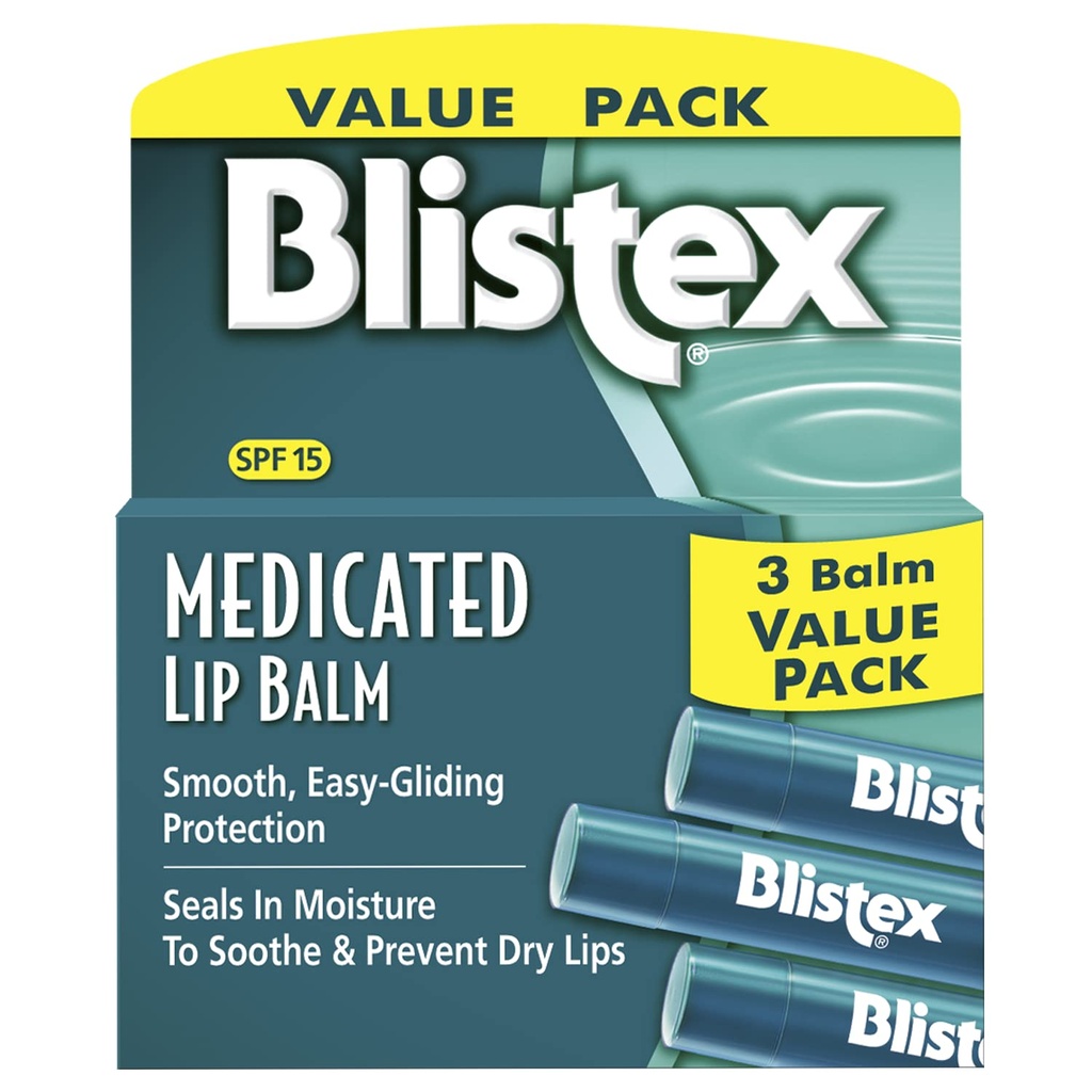 TheraTears Dry Eye Therapy Eye Drops, 1.0 Fl Oz και Blistex Medicated Lip Balm, 0.15 Ounce, 3 Count SPF 15 Sun Protection Lip Balm Bundle