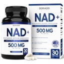 NAD Supplement (500mg of 95% Pure NAD+ Per Serving) NMN Supplement, NAD Nicotinamide Riboside Support (Third Party Tested, Vegan Safe, Non-GMO, No Fillers, & Made in the USA - 30 Vegan Capsules)
