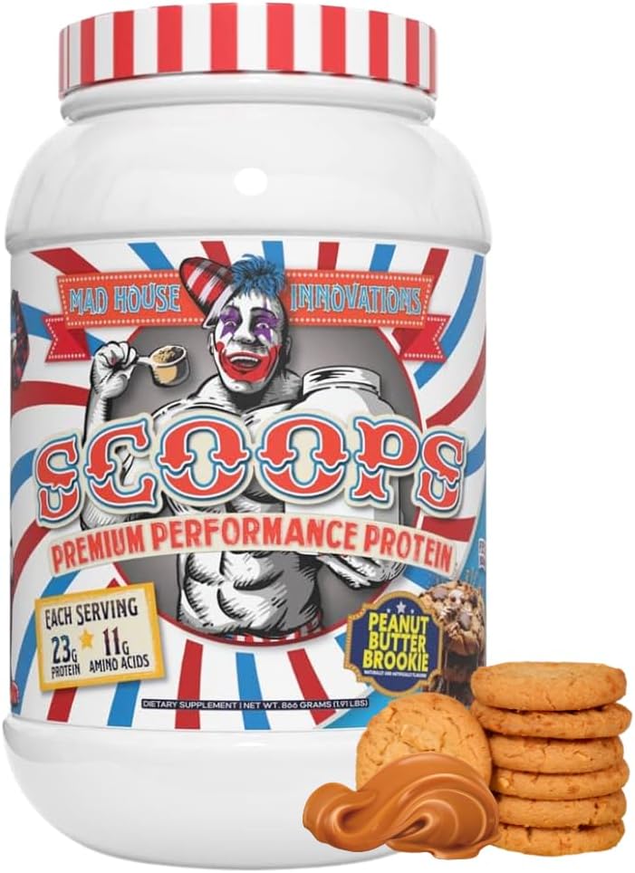 Φυστικοβούτυρο Brookie Flavored Isolate, συμπυκνωμένο & υδρολυμένη σκόνη πρωτεΐνης ορού γάλακτος - Χαμηλή σε ζάχαρη, υδατάνθρακες & λίπος 2LB Tub, 23G πρωτεΐνης Best για Lean μυών 26 Σερβίρει