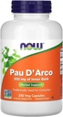 Τώρα Τρόφιμα PAU D' Arco, 500 mg, 250 κάψουλες Veg